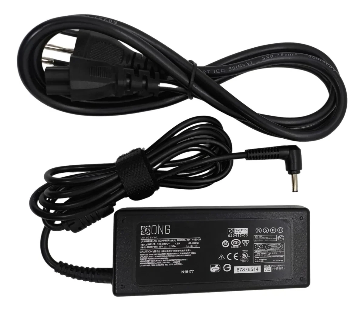 Carregador Para Notebook Vaio Fe15 Vjfe52f11x Pa-1450-26lps Preto | Carregadores